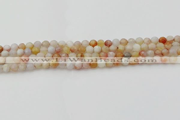 CAG9719 15.5 inches 6mm faceted round colorful agate beads wholesale