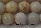 CAG9722 15.5 inches 12mm faceted round colorful agate beads wholesale