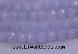 CAG9728 15.5 inches 4mm faceted round blue lace agate beads