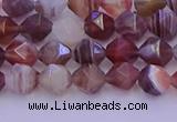 CAG9791 15.5 inches 6mm faceted nuggets botswana agate beads