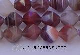 CAG9792 15.5 inches 8mm faceted nuggets botswana agate beads