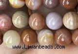 CAG9805 15.5 inches 6mm round wood agate beads wholesale