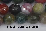 CAG9833 15.5 inches 10mm faceted round Indian agate beads