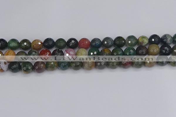 CAG9833 15.5 inches 10mm faceted round Indian agate beads