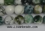 CAG9839 15.5 inches 8mm faceted round tree agate beads