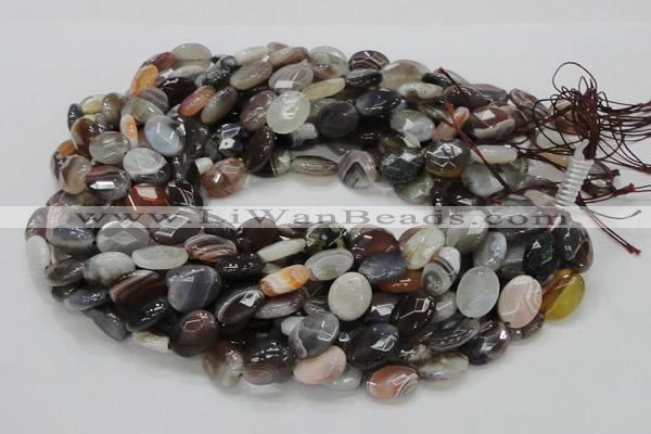 CAG985 15.5 inches 13*18mm faceted oval botswana agate beads