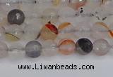 CAG9889 15.5 inches 4mm faceted round dendritic agate beads