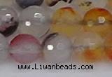 CAG9893 15.5 inches 12mm faceted round dendritic agate beads