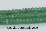 CAJ10 15.5 inches 4*6mm rondelle green aventurine jade beads