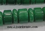 CAJ12 15.5 inches 6*18mm & 12*18mm rondelle green aventurine beads