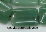 CAJ54 15.5 inches 22*30mm rectangle green aventurine jade beads wholesale