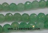 CAJ622 15.5 inches 8mm faceted round green aventurine beads