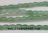 CAJ640 15.5 inches 4*6mm rice green aventurine beads