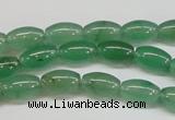 CAJ642 15.5 inches 6*9mm rice green aventurine beads