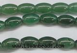 CAJ644 15.5 inches 8*12mm rice green aventurine beads