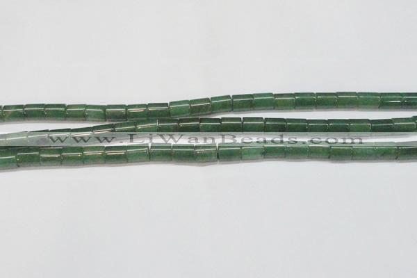 CAJ657 15.5 inches 8*10mm tube green aventurine beads