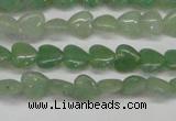 CAJ683 15.5 inches 8*8mm heart green aventurine beads