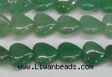 CAJ685 15.5 inches 12*12mm heart green aventurine beads