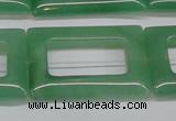 CAJ690 15.5 inches 25*35mm rectangle green aventurine beads