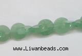 CAJ692 15.5 inches 3*10mm curved moon green aventurine beads