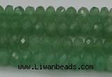 CAJ701 15.5 inches 4*6mm faceted rondelle green aventurine beads