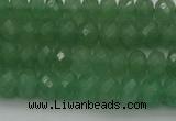 CAJ702 15.5 inches 5*8mm faceted rondelle green aventurine beads