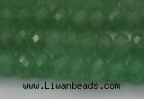 CAJ703 15.5 inches 6*10mm faceted rondelle green aventurine beads