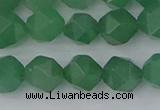 CAJ732 15.5 inches 8mm faceted nuggets green aventurine beads