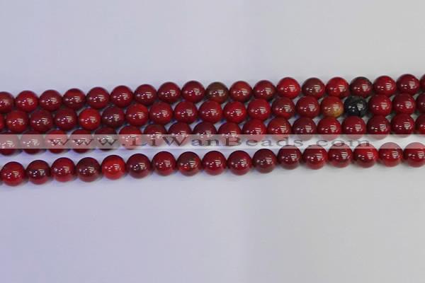 CAJ752 15.5 inches 8mm round apple jasper beads wholesale