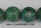 CAM1008 15.5 inches 20mm round natural Russian amazonite beads