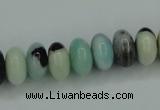 CAM101 15.5 inches 6*12mm rondelle amazonite gemstone beads