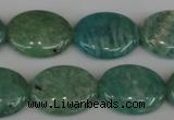 CAM1022 15.5 inches 15*20mm oval natural Russian amazonite beads