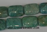 CAM1032 15.5 inches 13*18mm rectangle natural Russian amazonite beads