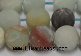 CAM1104 15.5 inches 12mm round matte amazonite beads wholesale