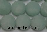 CAM1114 15.5 inches 12mm round matte amazonite beads wholesale