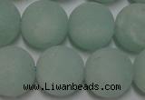 CAM1115 15.5 inches 14mm round matte amazonite beads wholesale