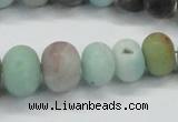 CAM1135 15.5 inches 6*10mm - 15*20mm rondelle matte amazonite beads