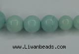 CAM125 15.5 inches multi-size round amazonite gemstone beads