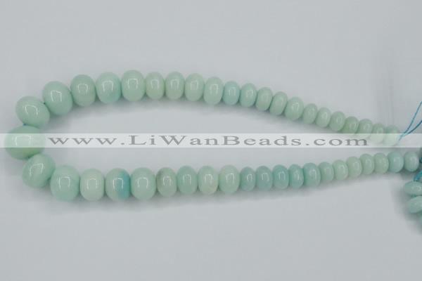 CAM126 15.5 inches multi-size rondelle amazonite gemstone beads