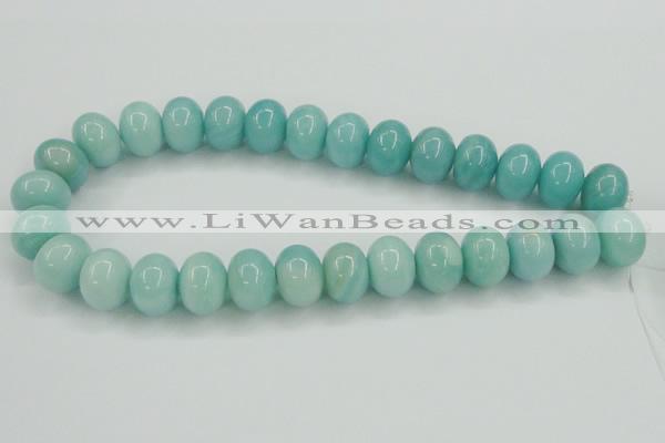 CAM128 15.5 inches 13*18mm rondelle amazonite gemstone beads