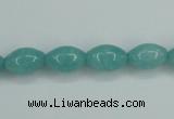 CAM129 15.5 inches 8*12mm rice amazonite gemstone beads wholesale