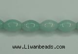 CAM130 15.5 inches 8*12mm rice amazonite gemstone beads wholesale