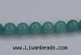 CAM135 15.5 inches 8mm round amazonite gemstone beads wholesale