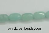 CAM139 15.5 inches 8*12mm faceted drum amazonite gemstone beads