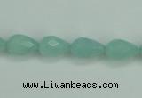 CAM141 15.5 inches 8*12mm faceted teardrop amazonite gemstone beads