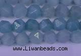 CAM1416 15.5 inches 6mm faceted nuggets Chinese amazonite beads