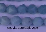 CAM1418 15.5 inches 10mm faceted nuggets Chinese amazonite beads