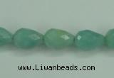 CAM142 15.5 inches 10*14mm faceted teardrop amazonite gemstone beads