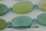 CAM1427 15.5 inches 12*20mm oval Chinese amazonite beads