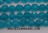 CAM1431 15.5 inches 6mm faceted nuggets dyed amazonite gemstone beads